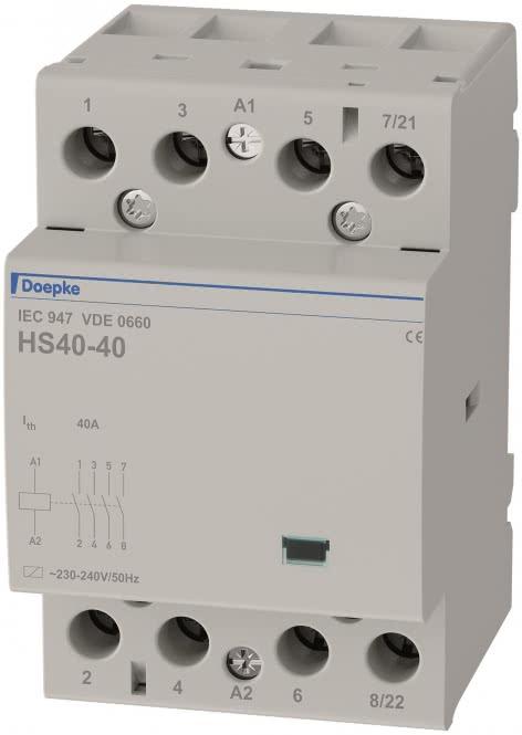Produktbild Doepke Inst.Schütz HS40-40/230V 4S 40A 230V HS40-40/230V