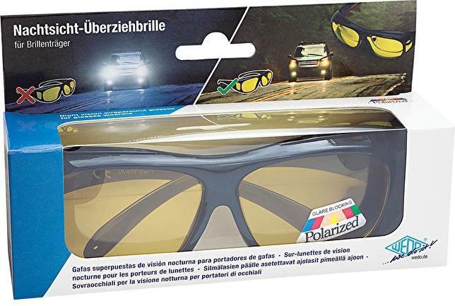 Produktbild Wedo Nachtsicht-Überziehbrillen für Brillenträger (Schwarz, Gelb)