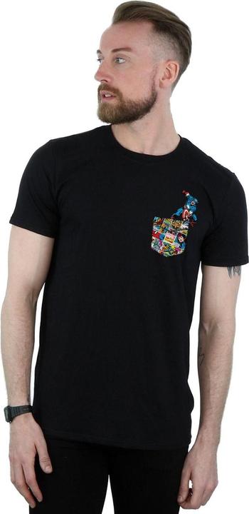 Produktbild Captain America Faux Pocket TShirt (M)