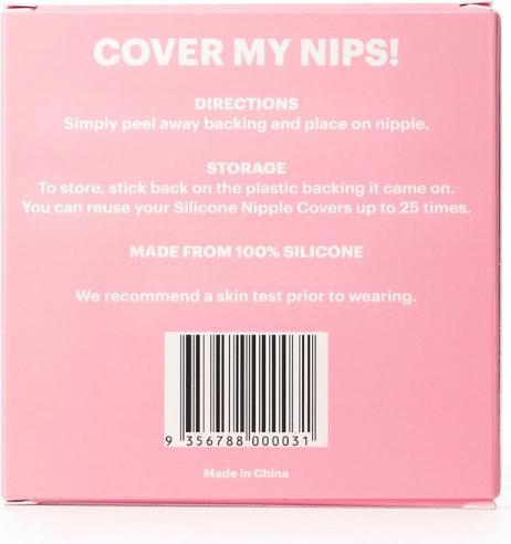 Image du produit Booby Tape Silicone Nipple Covers (Une unité par pack, Taille unique)