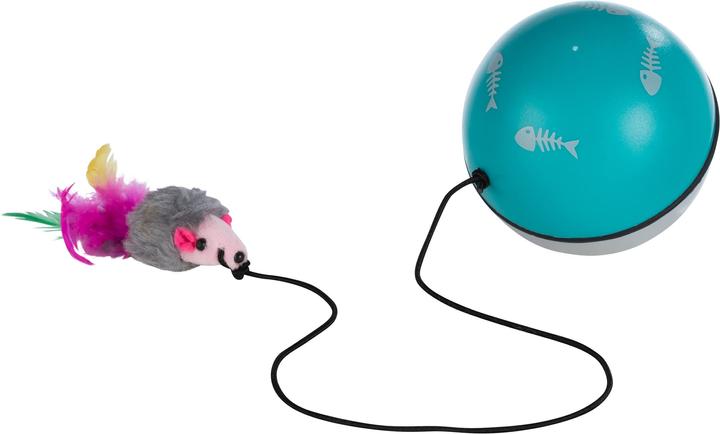 Trixie Palla Turbinio con motore e mouse (Giocattolo per gatti)