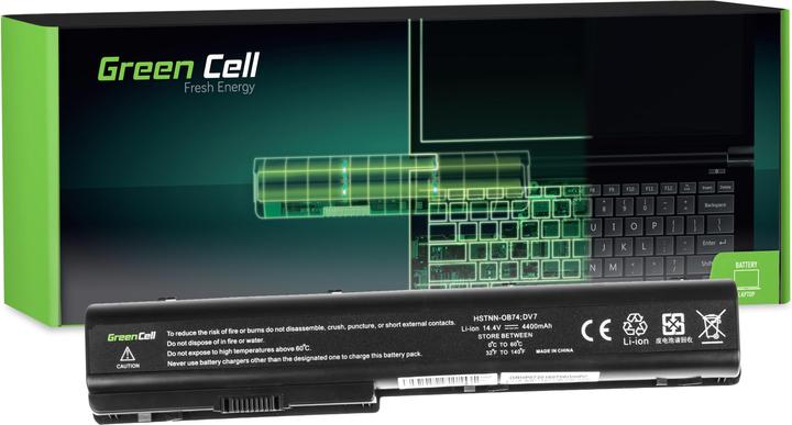 Actual product image GreenCell Laptop Battery for HP Pavilion DV7 DV8 - 14.4V - 4400mAh (8 Cells, 4400 mAh)