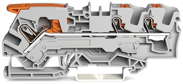 Immagine prodotto Wago 3-conductor through terminal block grey