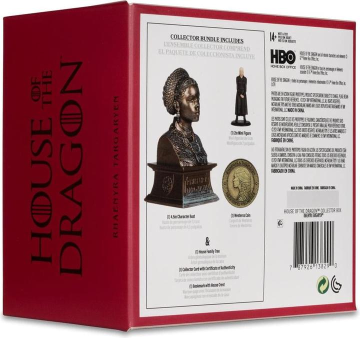 Actual product image McFarlane House of the Dragon Collector Box Rhaenyra Targaryen