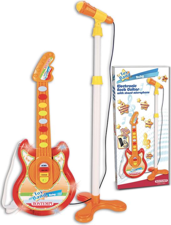 Produktbild No Name Bontempi Baby E-Gitarre mit Mikrofon 19113