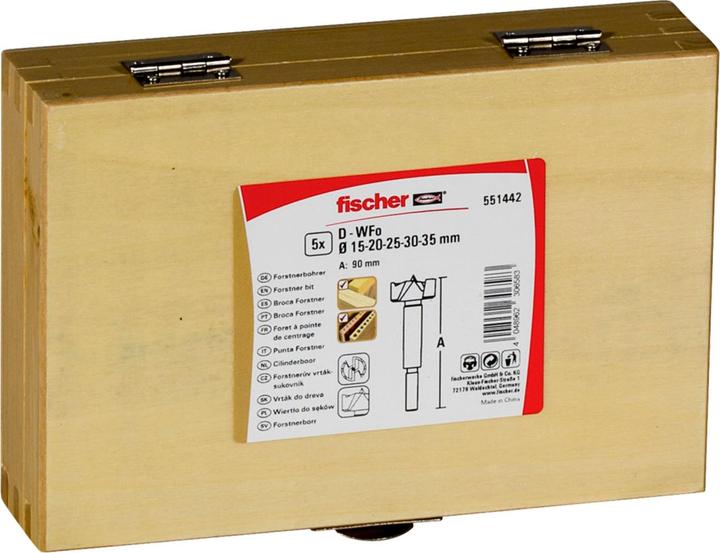 Actual product image Fischer Forstner bit D-WFo Set (5) (35 millimetres)