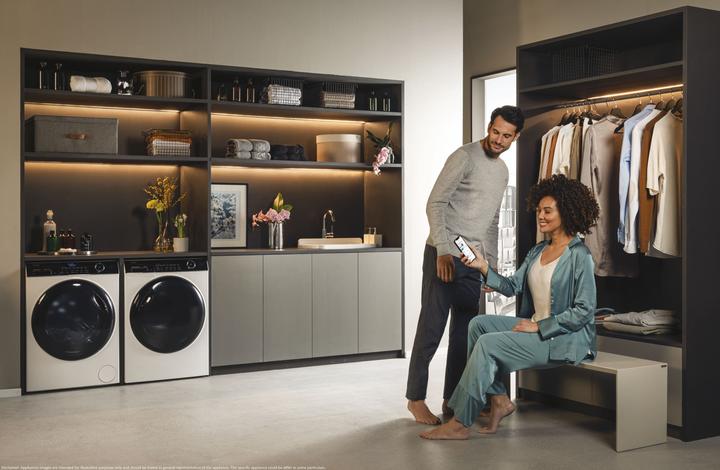 Actual product image Haier HW80-B14959TU1-S (8 kg, Left, EU plug)