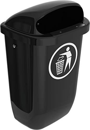Actual product image ReinigungsBerater Waste bin according to DIN PK 50 L Grey with waste pictogram (50 l)