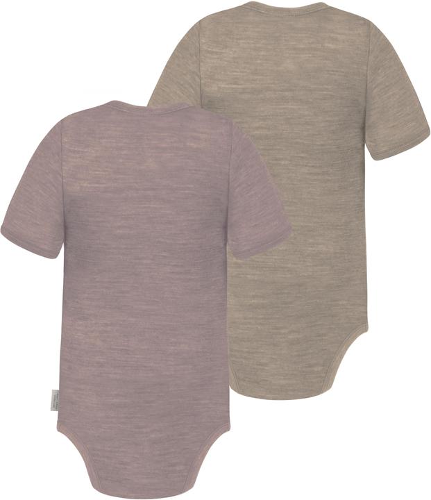Produktbild Normani 2er Set Baby Merino Body Kurzarm „Tauranga" - 9293 (98)