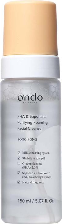 Ondo Pha & Saponaria Purifying Foaming Facial Cleanser 150ml (Reinigungsmilch, 150 ml)
