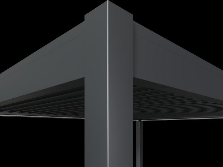 Produktbild Weide elektrische Pergola 3.6x7.2m Anthrazit mit LED (720 cm, 360 cm)