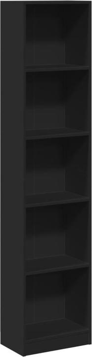 Actual product image VidaXL Bücherregal Standregal Büroregal Aktenregal Aufbewahrungsregal Schwarz (40 x 24 x 176 cm)