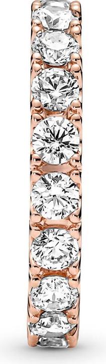 Image du produit Pandora Bague d'éternité à rangs étincelants en or rose 14k (48)