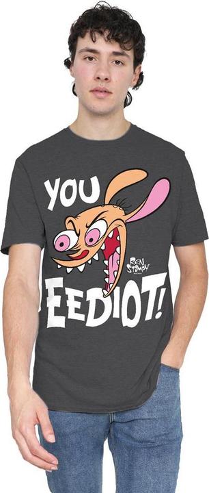 Actual product image Ren & Stimpy Unisex Adult You Eediot! T-Shirt (M)