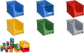 Actual product image Allit Open-fronted storage box ProfiPlus Box 4H, made of PP, grey Size 4H, payload: 30 kg, load capacity: (9.80 l)