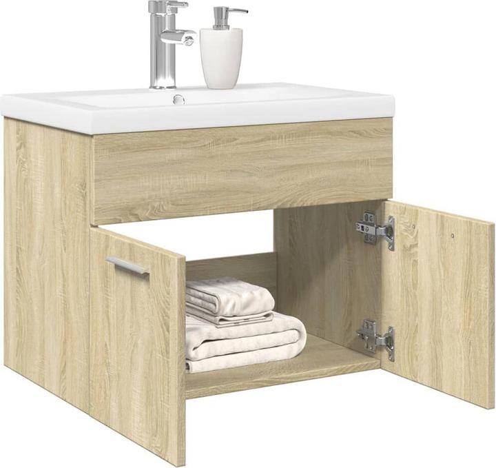 Immagine prodotto VidaXL Mobiletto Vanity a parete Mobiletto da bagno con lavabo incorporato
