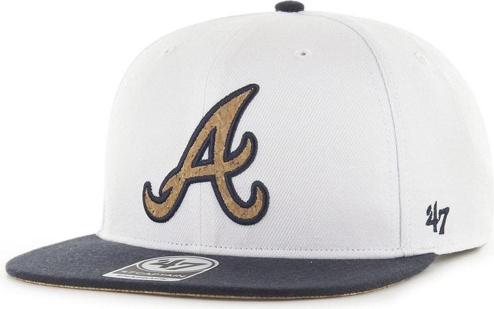 47 Brand Captain Snapback Cap - Corkscrew Atlanta Braves
