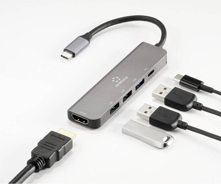 Produktbild Renkforce RF-DKS-903 (USB-C, 5 Ports)