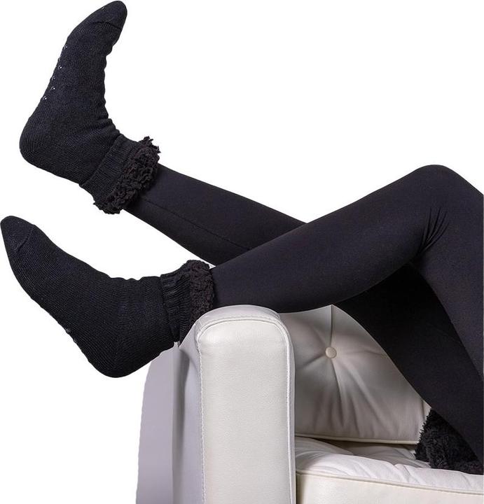 Actual product image Ribbon Unisex Adult Sherpa Ankle Socks (40.5 - 45.5)