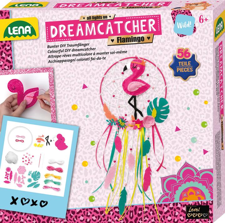 Actual product image Lena Dream catcher flamingo