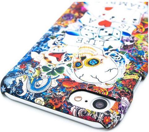 Actual product image I-Paint Hard Case Slim for iPhone 7/8/SE - Tattoo (Apple iPhone 7)