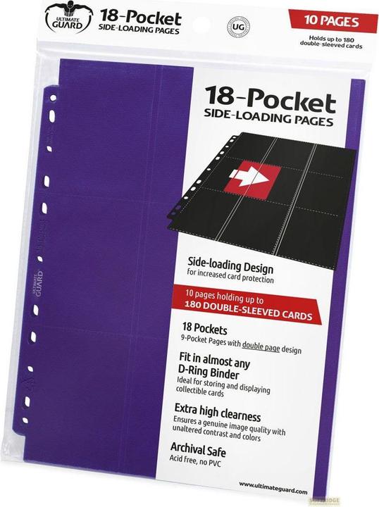 Immagine prodotto Ultimate Guard UGD010410 - Pagine a caricamento laterale a 18 tasche (10), viola