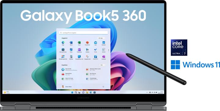 Produktbild Samsung Galaxy Book5 360 (15.59", Intel Core Ultra 7 256V, 16 GB, 512 GB, DE)