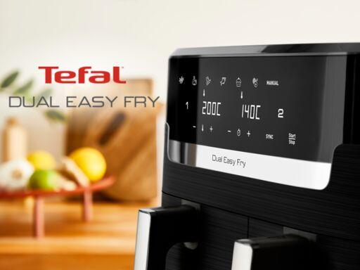 Produktbild Tefal EY9018 Dual Easy Fry Doppelkammer Heissluftfritteuse