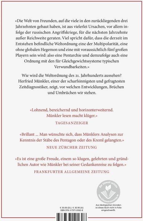 Actual product image Welt in Aufruhr (German, Herfried Muenkler, 2023)