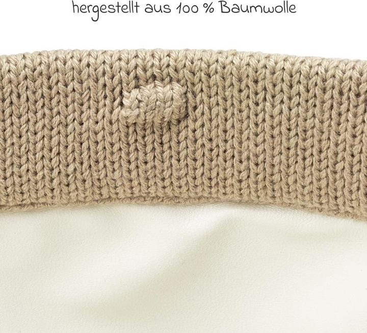Produktbild Meyco Wickeltichkörbchen small Mini Knots sand