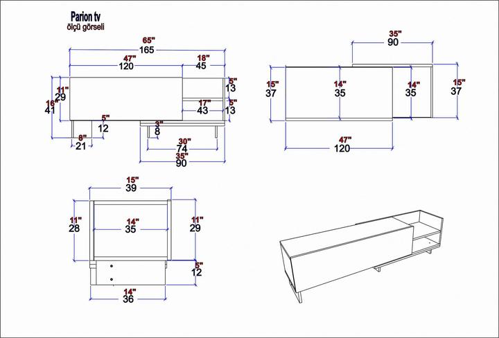 Actual product image Kalune Design Eden (165 x 35 x 41 cm)