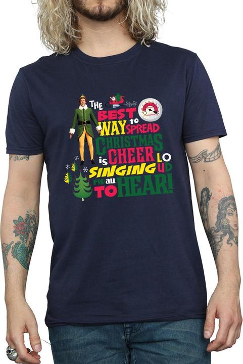Actual product image Elf Mens Christmas Cheer T-Shirt (XL)