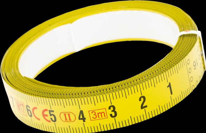 Image du produit Bahco Ruban adhésif de mesure en acier "R" L-6m. 13mm échelle de gauche à droite (600 cm)