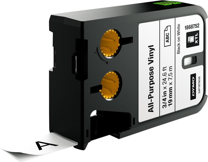 Dymo XTL Allzweck-Vinyl (1.90 cm, Weiss)