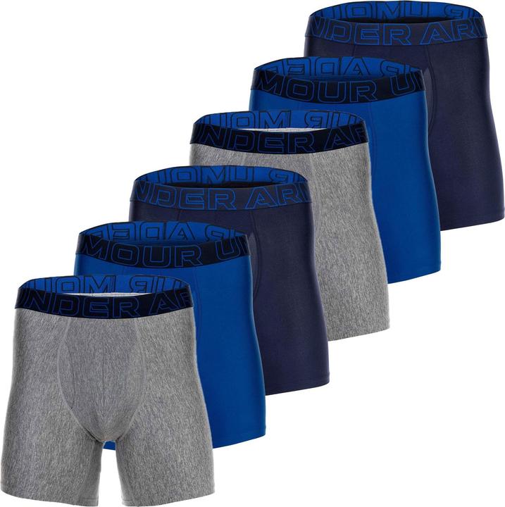 Under Armour Boxershort Sportlich Figurbetont UA PERFORMANCE TECH - SOLID 6 IN 6PK