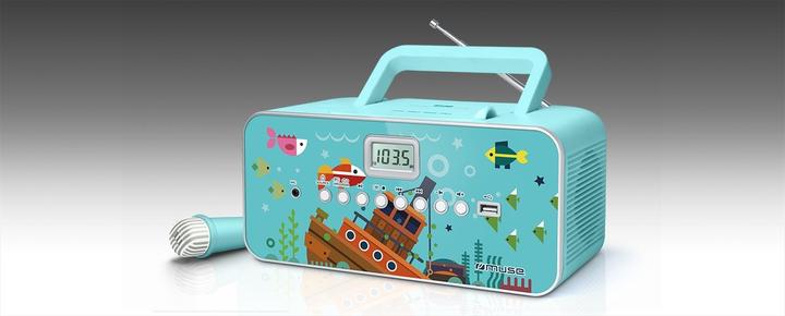 Actual product image Muse M29KB Children's CD Player CD, FM, USB Incl. microphone (FM, MW, PLL)