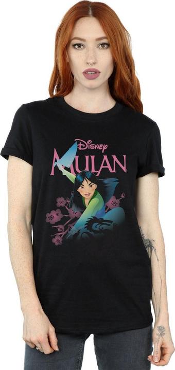 Actual product image Disney Womens/Ladies Mulan My Own Hero Cotton Boyfriend T-Shirt (XL)
