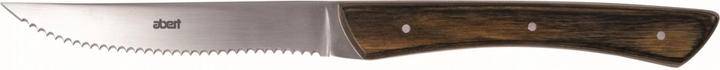 Abert Texas Steakmesser St.Steel/Wood gezahnte Klinge L:235mm (Messer)