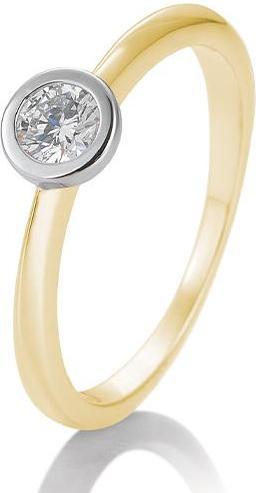 Image du produit Breuning BAGUE - Sertissage bicolore (53, Or 750/18 K)