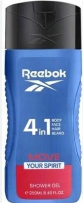 Reebok 4in1 Shower Gel Move Your Spirit 400ml Body Care Hair Men (400 ml)