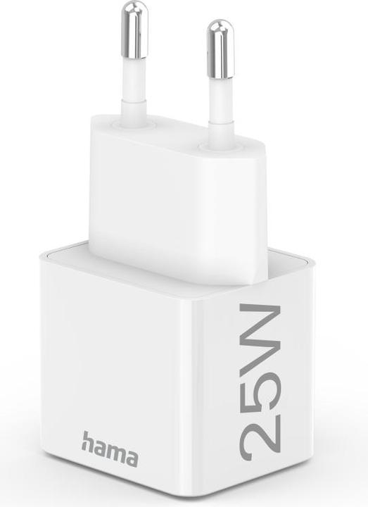 Immagine prodotto Hama Mini caricatore, Power Delivery (PD)/Qualcomm®, 25 Watt, bianco (25 W)