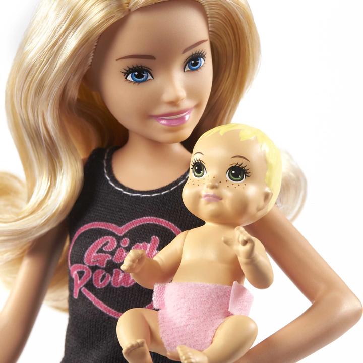 Actual product image Barbie "Skipper Babysitters Inc." Baby Sitter Doll + Baby/Accy Asst (4)