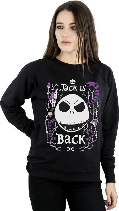 Actual product image Disney Womens/Ladies Nightmare Before Christmas Jack Is Back Sweatshirt (XL)
