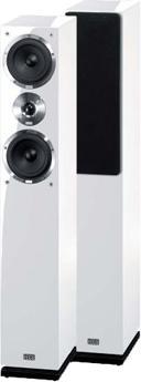 Actual product image Heco Aleva 400, floorstanding loudspeaker, high-gloss white