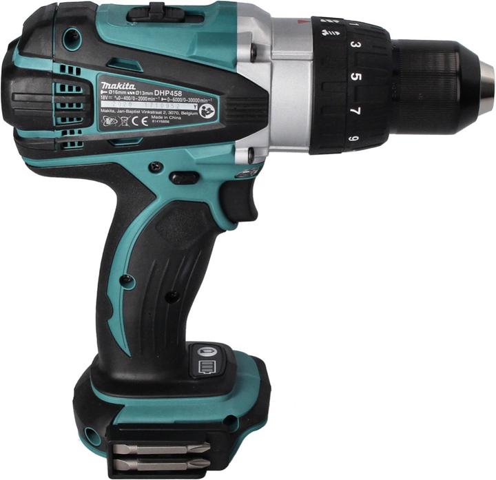 Actual product image Makita DHP 458 RF1 Battery impact drill 18 V 91 Nm + 1x battery 3.0 Ah + charger (Rechargeable battery operated)