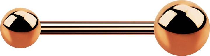 Actual product image Star Piercing Micro barbell rose gold with two balls (Surgical steel 316L, without brass)
