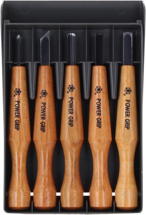 Actual product image Shogun Mikisyo Power Grip Wood Carving Knife Set of 5