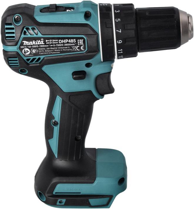 Actual product image Makita DHP 485 F1 Battery impact drill 18 V 50 Nm Brushless + 1x battery 3.0 Ah - without charger (Rechargeable battery operated)