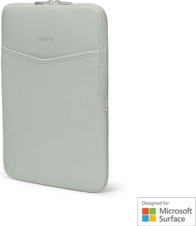 Actual product image Dicota Sleeve Eco SLIM S, silver sage (13", Microsoft) (13", Microsoft)
