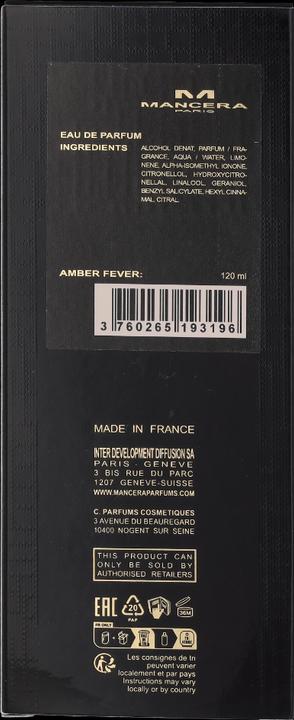 Produktbild Mancera Amber Fever by (Eau de Parfum, 120 ml)